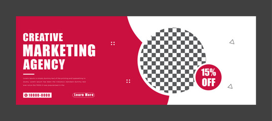 Online digital webinar facebook cover banner