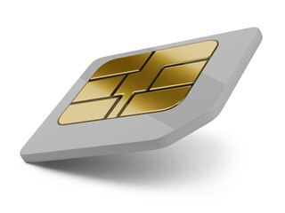 SIM card for mobile phone. Design template.