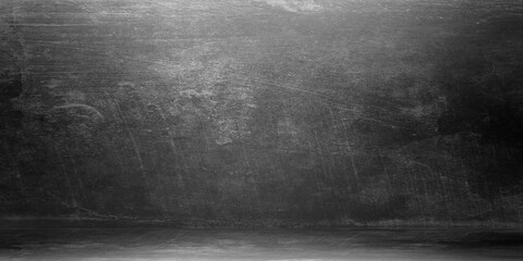 Room empty of cement floor with gray room cement or concrete wall texture background and sun light