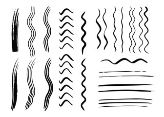 Minimalist Brush Stroke Clipart Design