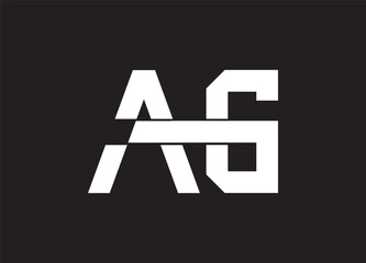 AG letter logo and monogram design
