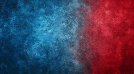 Obraz premium Vibrant Blue and Red Abstract Digital Painting: A Striking Textured Artwork. AI Generated