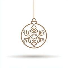 Fototapeta premium Christmas Ornament Snowflake Design