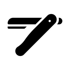 Razor glyph icon