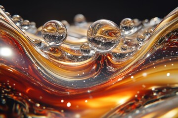 Dynamic Fluid Motion with Bubbles and Light