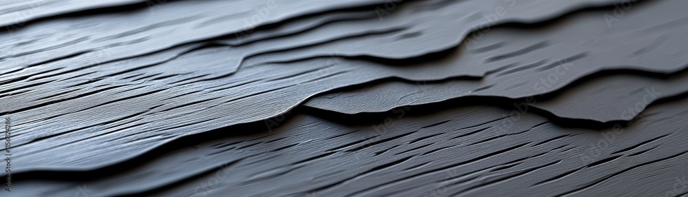 Poster textured black surface waves studio image minimalistic close-up