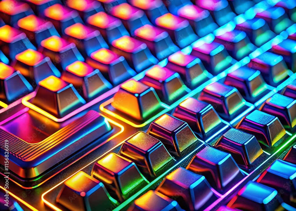 Poster abstract data feedback: computer keyboard keys forming feedback loop