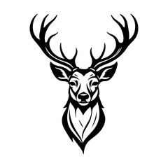 Naklejka premium deer head picture