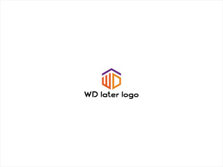 WD logo vector desigen