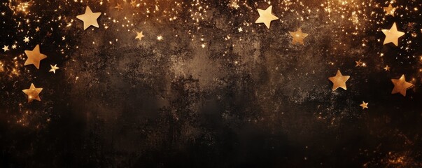 Fototapeta premium Burning sparkler stick with stars