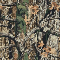 Mossy Oak Tree Forest Hunting Camouflage Seamless Camo Pattern Texture