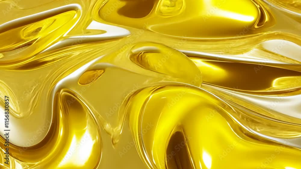 Poster bright golden swirling abstract pattern showcasing dynamic textures and vibrant colors