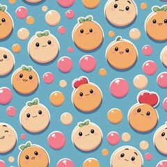 Fototapeta premium seamless pattern with funny monsters