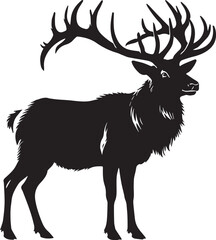 Silhouette of a deer