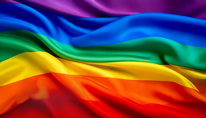 a rainbow colored silk background with a wavy pattern, beautiful spectrum of vibrancy, rainb
