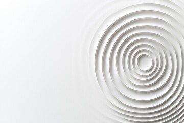 Naklejka premium Abstract Water Ripple Effect in White - Concept for Design, Posters, and Prints