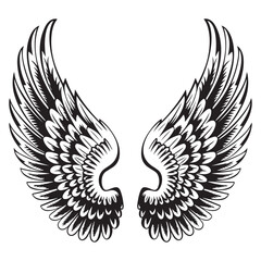 Angel wings icon vector illustration