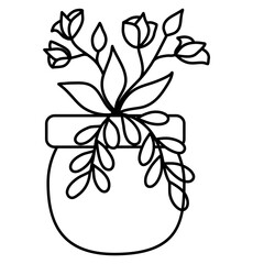 Flower pot doodle