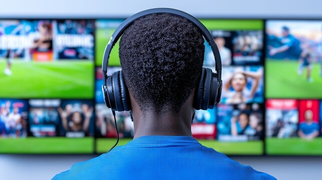 A remote worker, seen in silhouette, using virtual team-building apps to collaborate and interact with colleagues in a remote digital workspace.