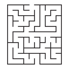 Kids riddle maze puzzle labyrinth vector illustration