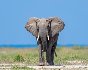 Fototapeta premium Preserving endangered species in a protected reserve to promote wildlife conservation and ensure their continued existence.
