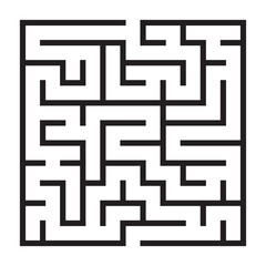 Kids riddle maze puzzle labyrinth vector illustration