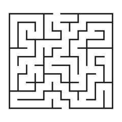 Kids riddle maze puzzle labyrinth vector illustration