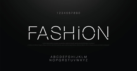 Modern minimal abstract alphabet fonts. Typography technology, electronic, movie, digital, music, future, logo creative font. vector illustration
