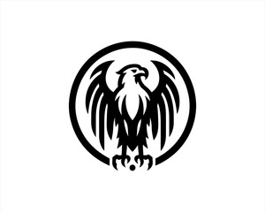 Eagle logo design icon vector template
