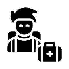 Safety glyph icon