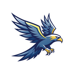 Obraz premium eagle in dynamic flight.eps