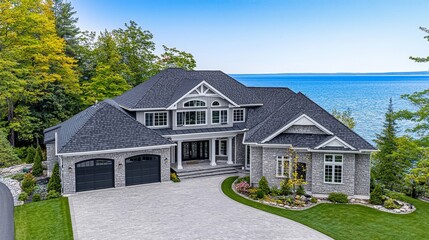 Fototapeta premium Key aspects to look for in a professional roof inspection for hail damage.