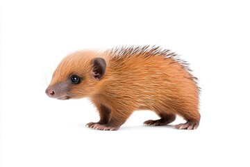 Fototapeta premium Echidna image in PNG format with a transparent background, ideal for wildlife and nature-themed projects.