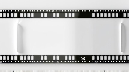 Black and white film strip with the numbers 0 through 9 on it