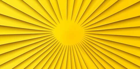 Bright Yellow Radial Lines Abstract Design, abstract, background, graphic design.