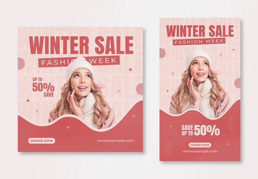 Winter Sale Fashion Social Media & Story