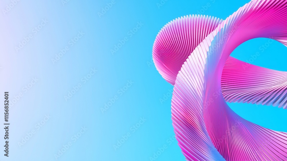 Poster an energetic round shape with a contemporary abstract design. it displays a geometric symbol with a 