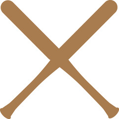 Baseball bats isolated design.