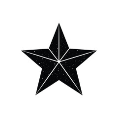 Obraz premium glittering star silhouette vector style.eps