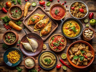 Authentic Regional Cuisine: A Documentary Photography Collection of Empanadas, Biryani, Carnitas, and More