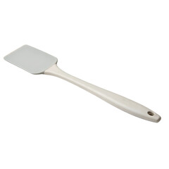 Fototapeta premium A silicone spatula in a light gray color., isolated on a transparent background