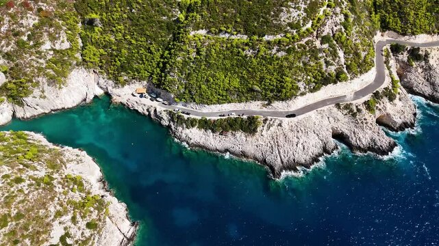 Porto Steniti Beach, on the coast of Zakynthos, in the Ionian Islands of Greece