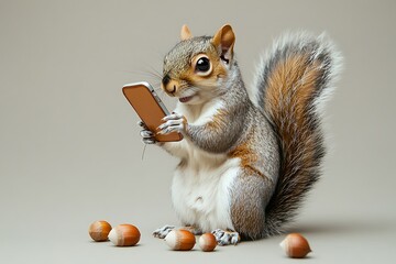 Squirrel with a Smartphone