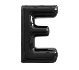 Black Font Letter E