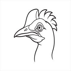 Cassowary in the Rainforest - Majestic Flightless Bird