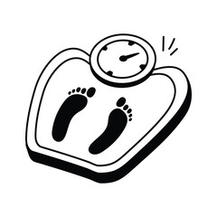 Digital scale for monitoring body weight and fitness progress