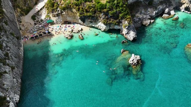 Xigia Pelagaki Beach, on the coast of Zakynthos, Greece