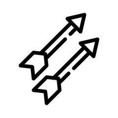 arrow line icon