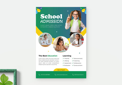 School Admission Flyer