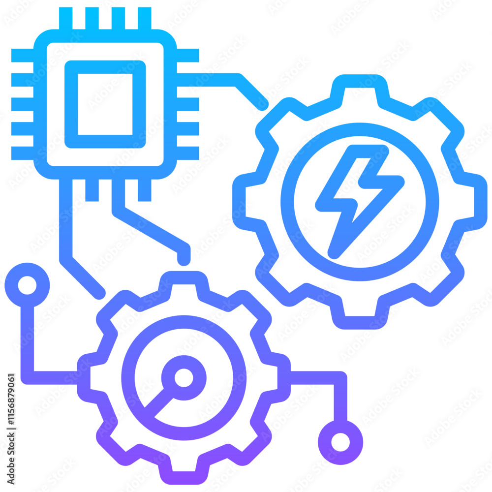 Canvas Prints Energy System Icon